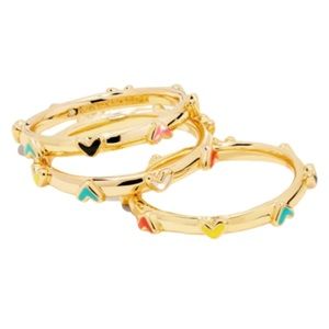 KENDRA SCOTT • Haven Heart Stacked Set Of 3 Rings